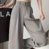 Premium High-End Summer Black Suit Pants