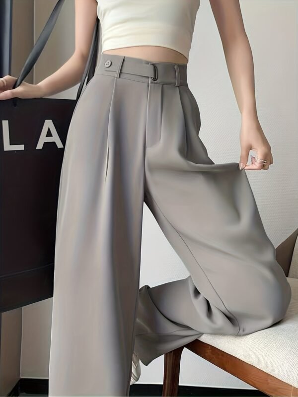 Premium High-End Summer Black Suit Pants