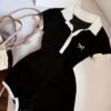 Comfort Casual Color-Block Bodysuit