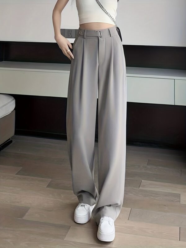 Premium High-End Summer Black Suit Pants
