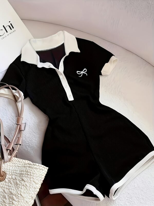 Comfort Casual Color-Block Bodysuit