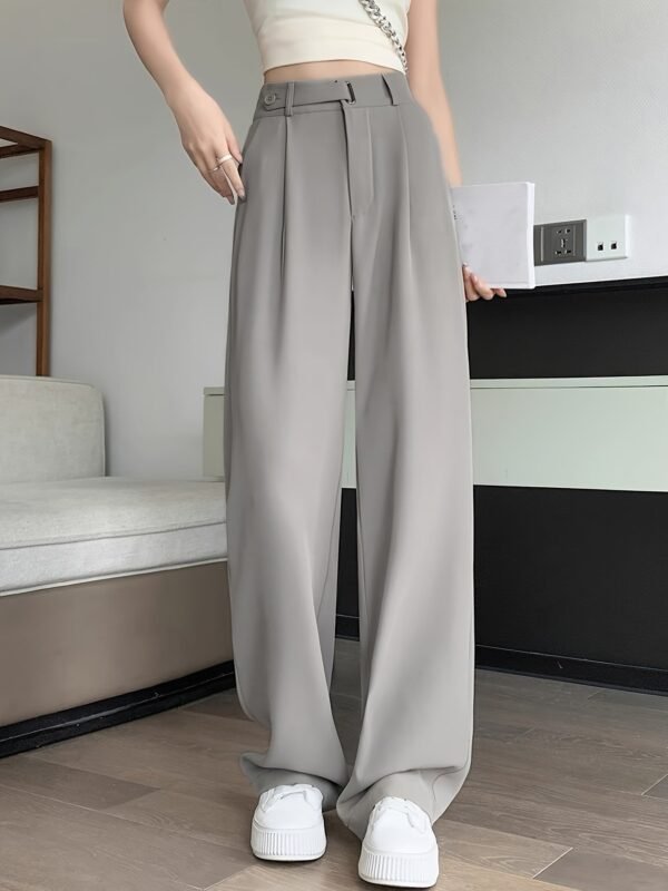 Premium High-End Summer Black Suit Pants