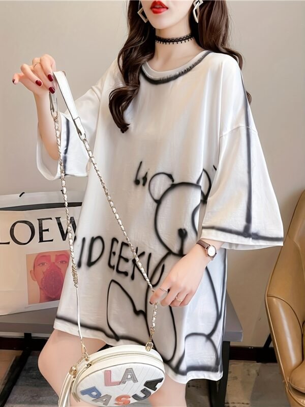 Comfort Trendy Loose-Fit Cartoon T-Shirt