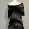 05-14.jpg Stylish Striped Gothic Off-Shoulder T-Shirt