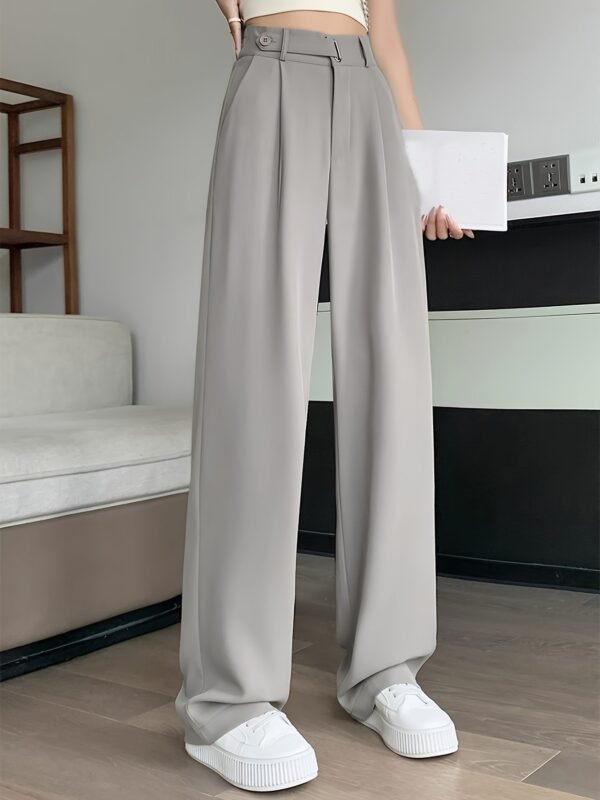 Premium High-End Summer Black Suit Pants