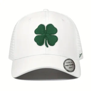 7cf12179-0175-4dfd-8c5b-9411a6549c64.webp Casual Stylish Baseball Cap with Embroidered Four Leaf Clover