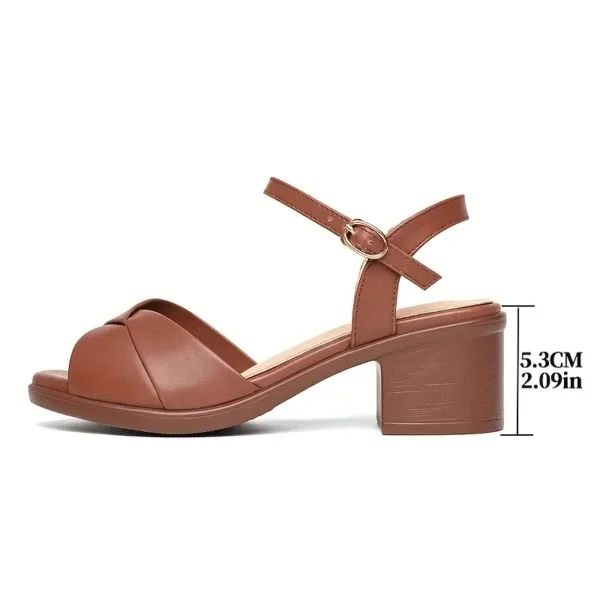 Classic ’s Brown Chunky Heel Sandals