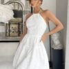 Elegant Backless A-Line Dress
