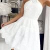 Elegant Backless A-Line Dress