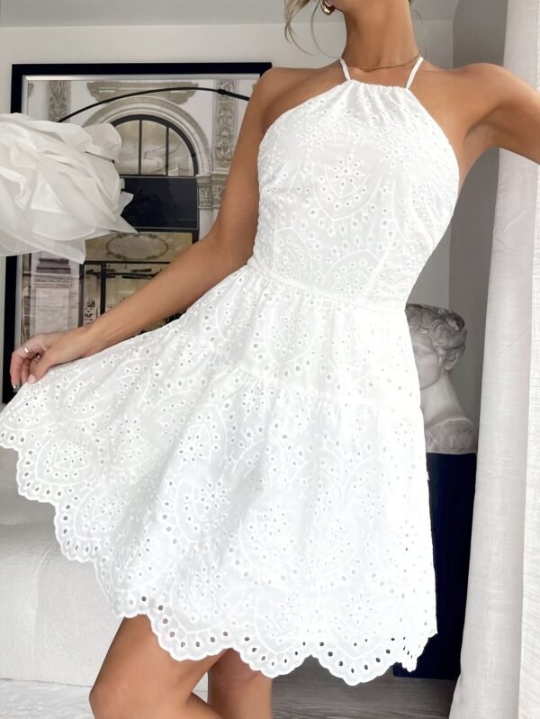 Elegant Backless A-Line Dress
