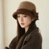Elegant Vintage Felt Bucket Hat